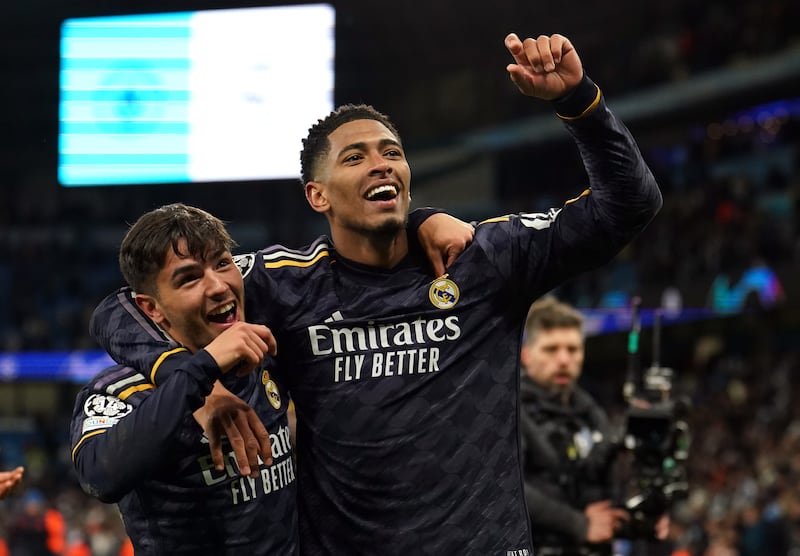 Jude Bellingham celebrates Real Madrid’s victory