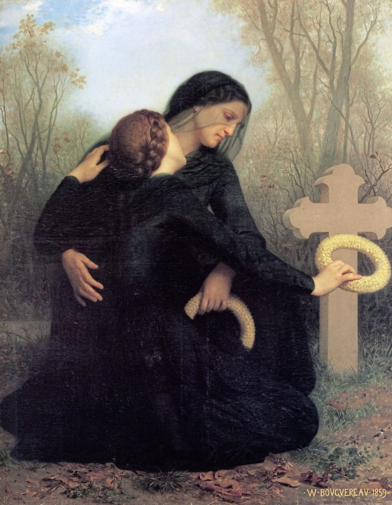 William-Adolphe Bouguereau&#39;s 1859 painting The Day of the Dead depicts All Souls&#39; Day, celebrated today, in which the faithful departed are commemorated 