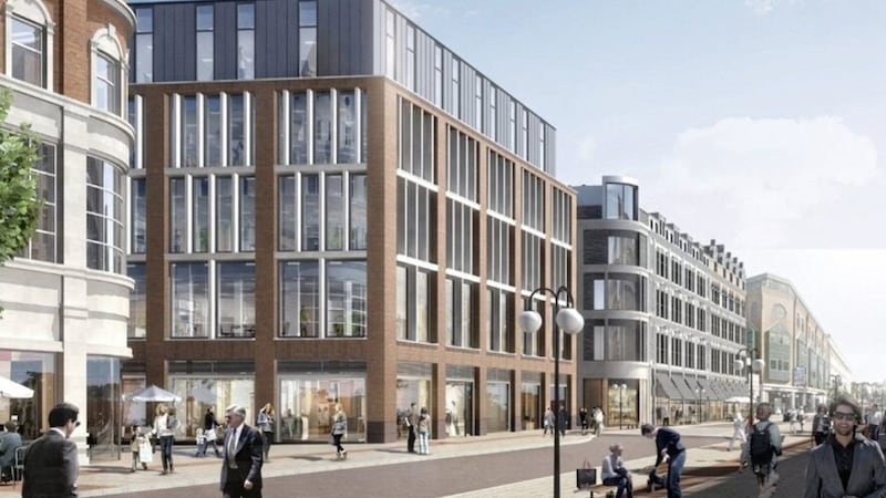 An artist's impression of the proposed Tribeca development in Belfast city centre.