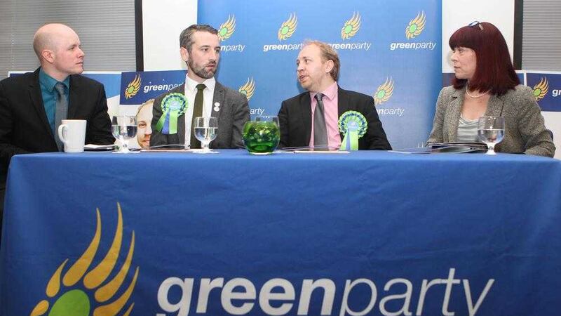 The Green Party launches its manifesto in the Clayton Hotel in Belfast. Picture by Matt Bohill<br />&nbsp;