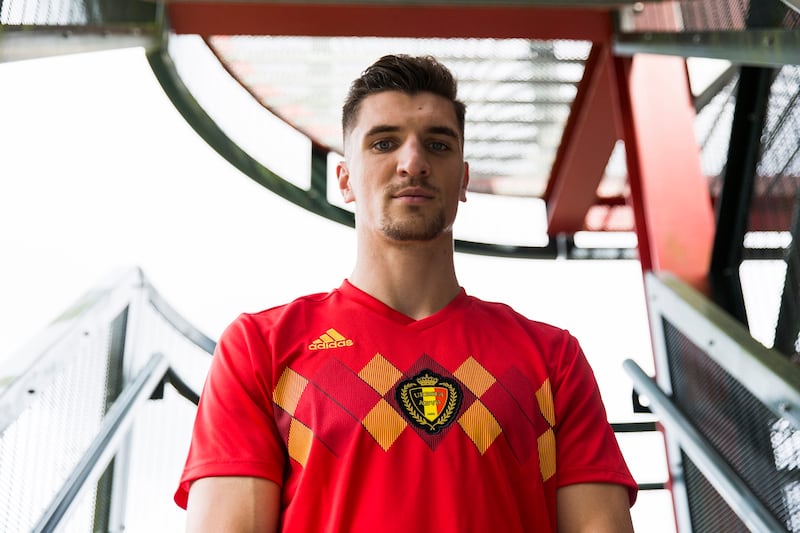 Belgium's home shirt for the 2018 World Cup in Russia