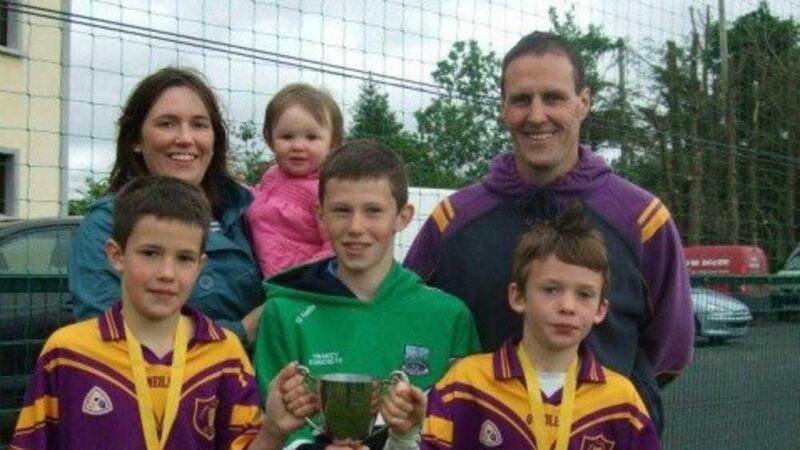 Damian McGovern with his wife, Leanne and children 