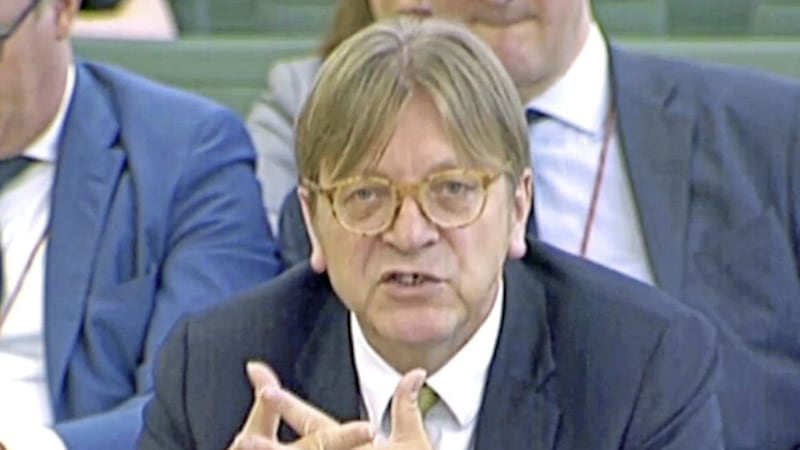 European Parliament&#39;s Brexit coordinator Guy Verhofstadt said that as long as there is no solution for the Irish border, as long as the Good Friday agreement is not fully secured, that progress on the UK&#39;s withdrawal agreement is 0 per cent  PICTURE: PA 