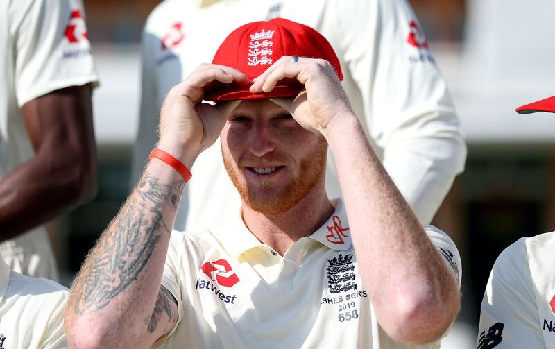 Ben Stokes wears his red cap with pride
