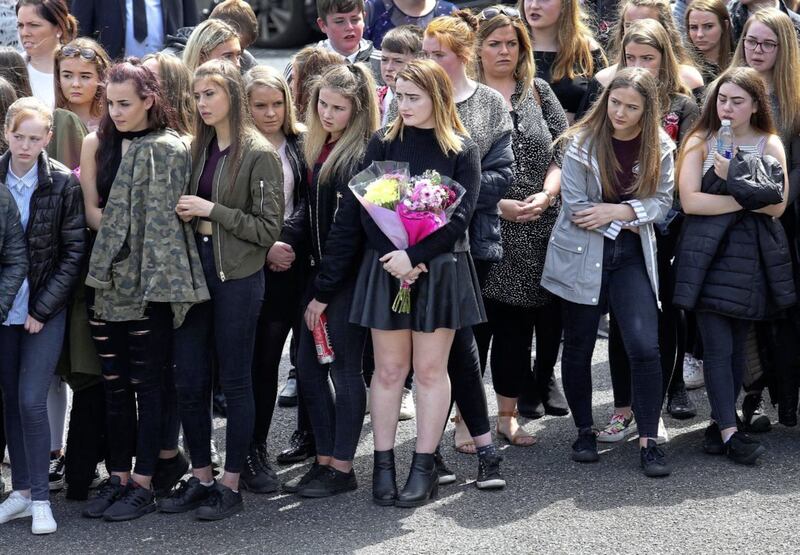 &nbsp;The funeral of Caitlin White (15) &nbsp;who died in the Corcrain area of Portadown at the weekend took place in Newry's Church of the Assumption&nbsp;