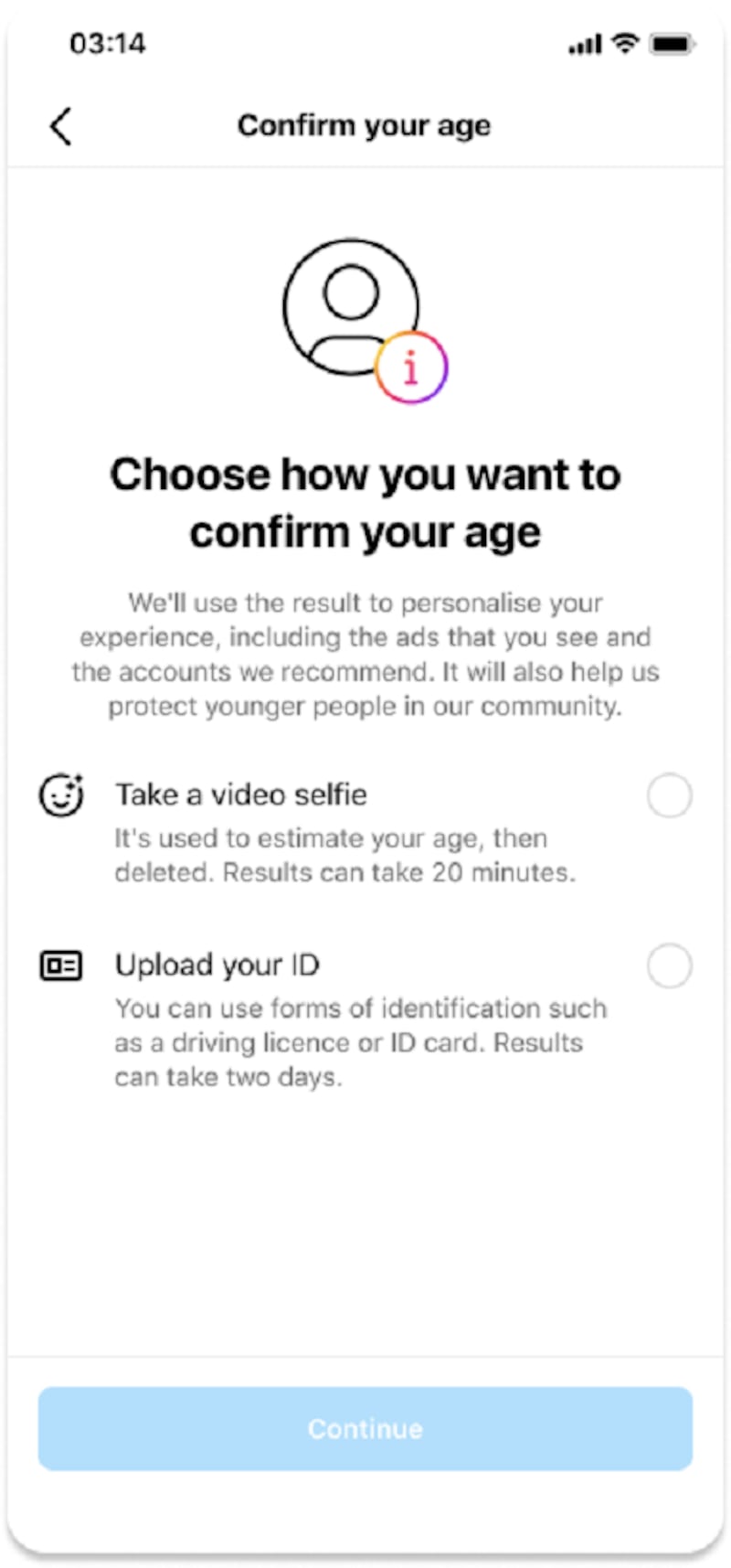 Instagram's new age verification tools