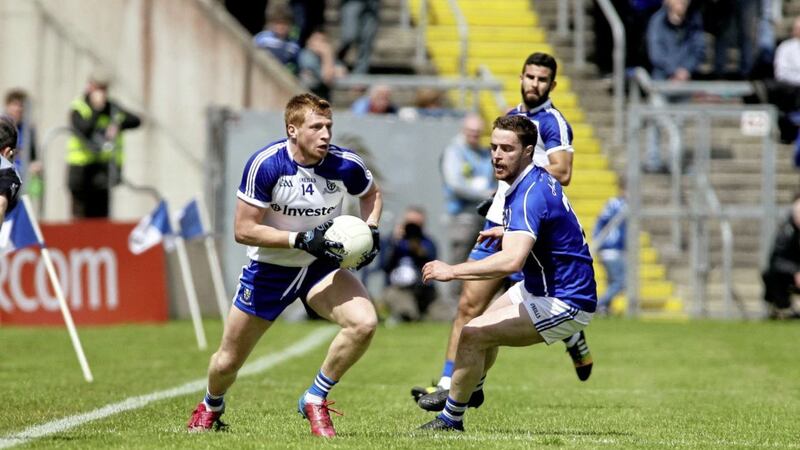 Kieran Hughes in action for Monaghan. Picture by Seamus Loughran 