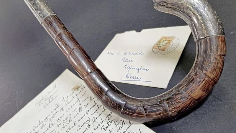 Irish publican Louis Fitzgerald has been revealed as the new owner of a walking stick once owned by Republican leader, Michael Collins. The item, which sold for &pound;52,000 last week, was among a number of historical pieces up for sale at Bloomfield Auctions in Belfast last week 