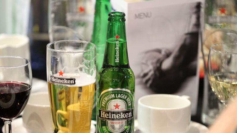 The maker of Heineken saw total revenues increase by 2% for the third quarter of 2023 to 9.6 billion euros (Lynne Cameron/PA)