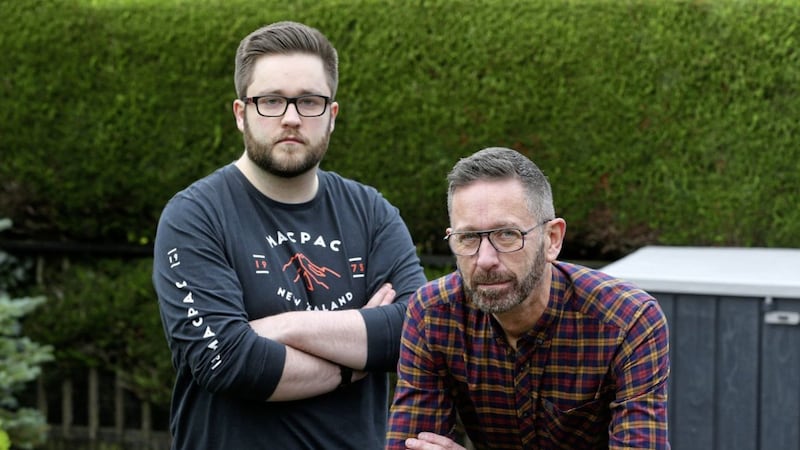 Matthew Mayers, pictured left, and his father David have spoken about their experiences with the debilitating ME and long Covid conditions. Picture by Mal McCann 