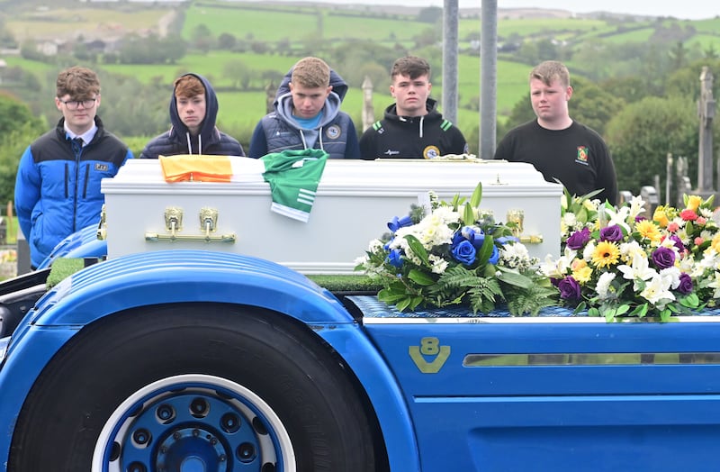 The funeral of Ronan Wilson at St Mary’s Church, Dunamore. Picture by Colm Lenaghan/Pacemaker