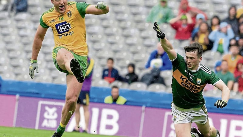 Donegal&#39;s Michael Murphy top-scored with eight points in Saturday night&#39;s League opener. Picture by Philip Walsh. 