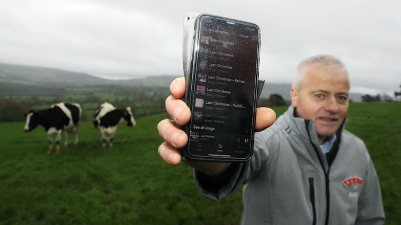 Playing music to his herd of 180 cows is among a series of natural farming practices employed by farmer Joe Hayden to cut his carbon footprint.