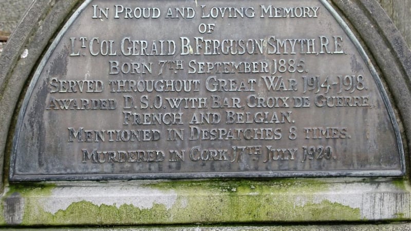 An inscription on the grave of Colonel Gerald Smyth 
