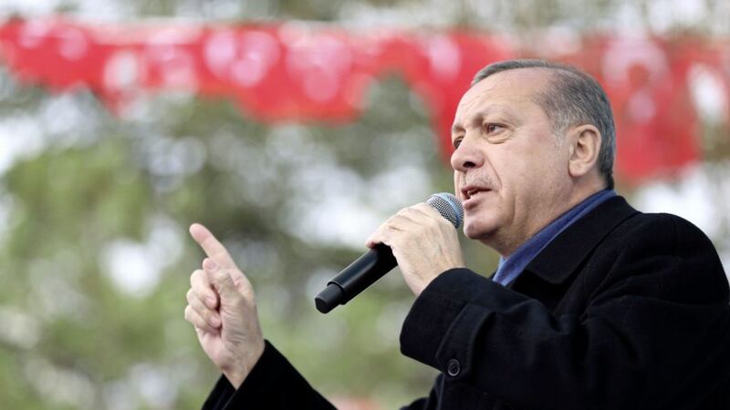Turkish president Recep Tayyip Erdogan 