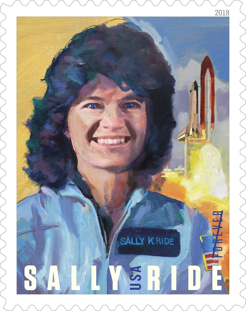 Sally Ride stamp.