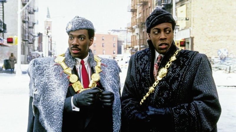 Eddie Murphy and Arsenio Hall in the 1988 comedy classic Coming To America 