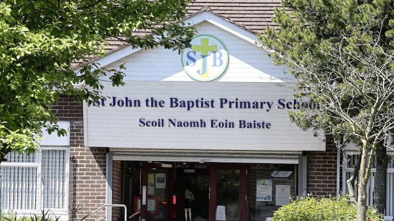 St John the Baptist Primary School in west Belfast. Picture by Mal McCann