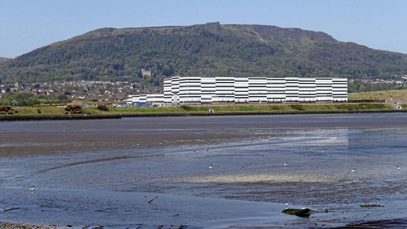 Belfast Harbour&#39;s current film studios at Giant&#39;s Park, looks set to be joined by a new biogas plant on the North Foreshore site. Picture by Mal McCann. 
