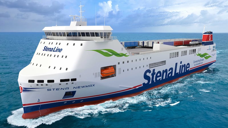 Stena Line said the two new 'NewMax' ferries will expand freight volumes by 80 per cent on the Belfast to Heysham crossing in 2025.