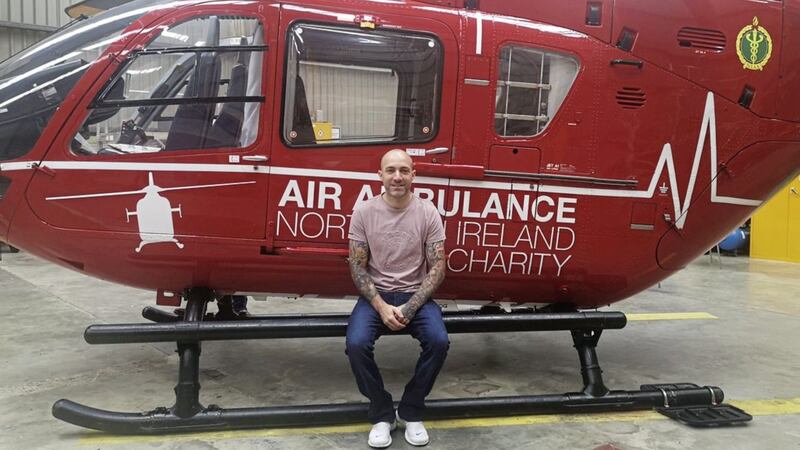 Daniel Muldoon from Coalisland (36) has been fundraising for the Air Ambulance charity 