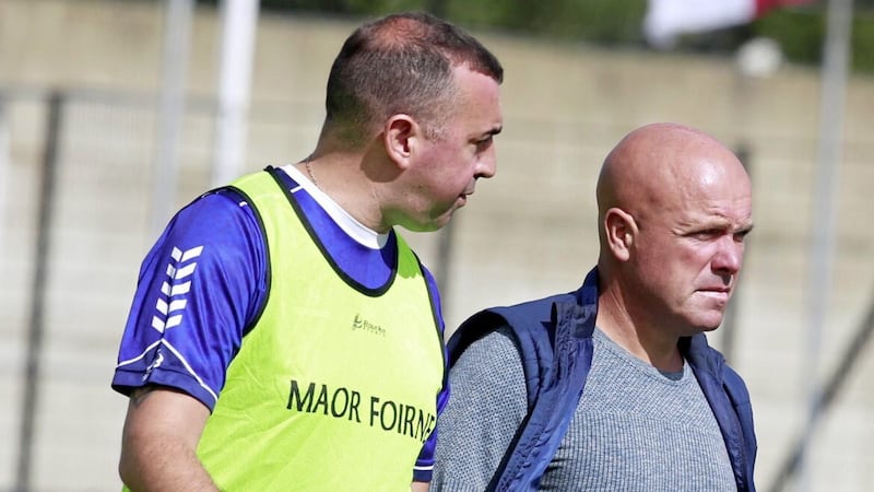 St John&#39;s boss Brian McFall was unhappy with how they finished the group stages of the Antrim SHC Picture: Philip Walsh 