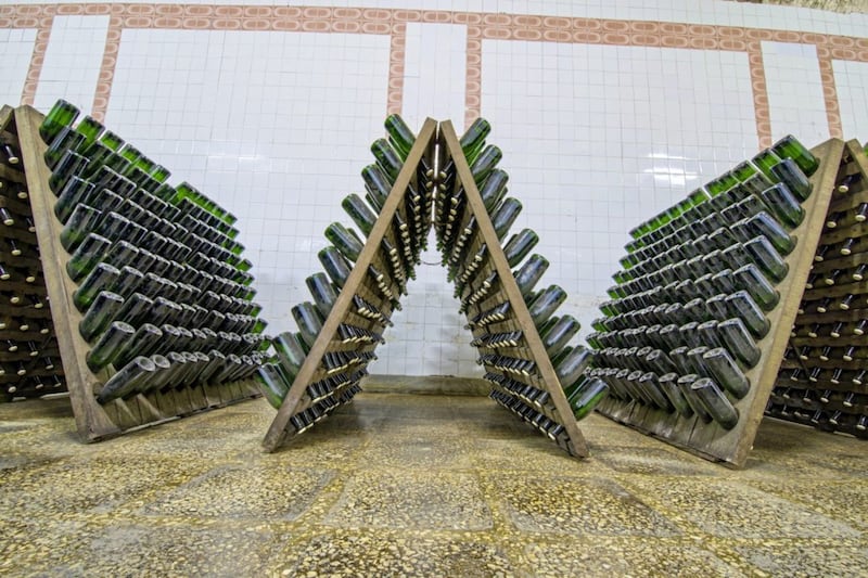 Sparkling wine fermenting, Cricova winery 