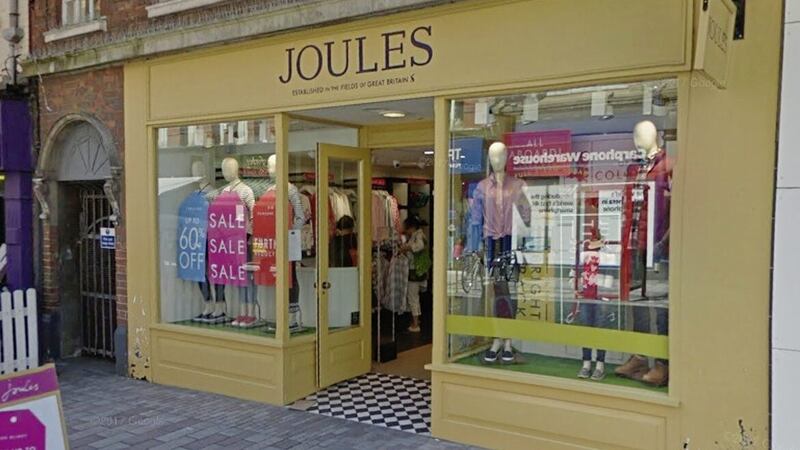 Joules' outlet on Belfast's Arthur Street. Image: Google