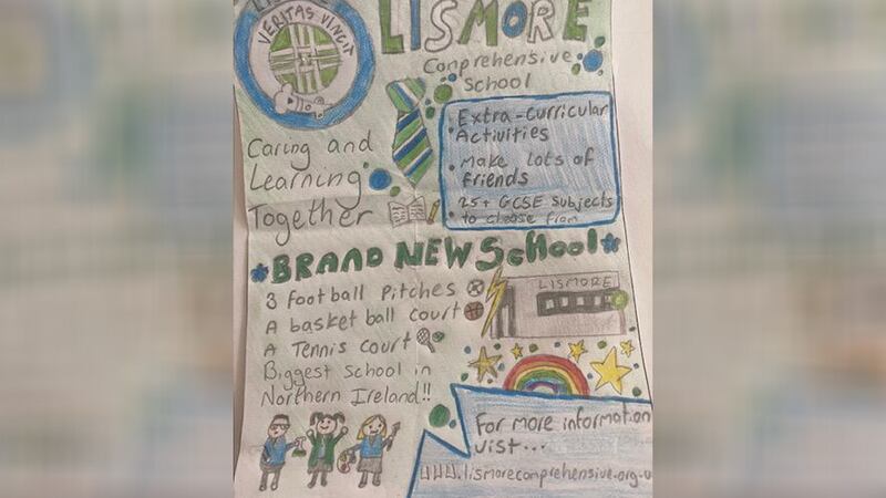 Schools were asked to design an advertisement to 'sell their school' with the winning entries published in today's newspaper
