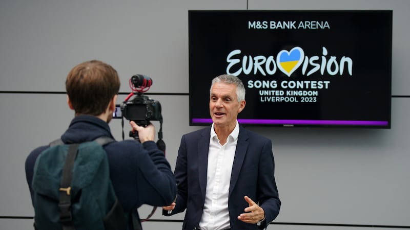Tim Davie visited the venue for Eurovision 2023, the ACC Liverpool, on Friday.