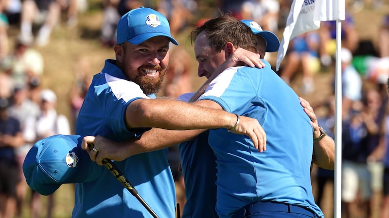 Shane Lowry helped Europe make a dream start on the opening morning of the Ryder Cup (David Davies/PA)