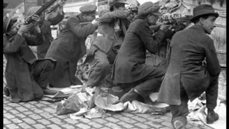 Irish rebels during 1916 