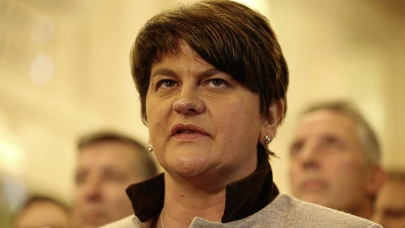 Arlene Foster has addressed a business event in her Fermanagh and South Tyrone constituency. Picture by Niall Carson, Press Association