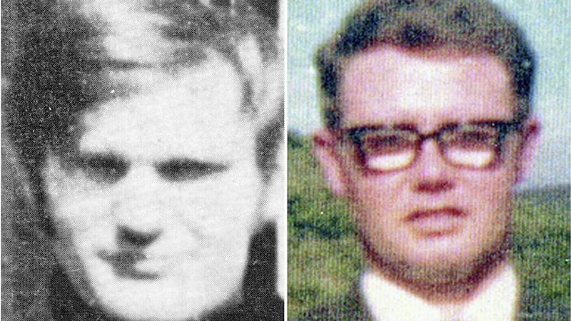 James Wray (left) and William McKinney who were killed on Bloody Sunday 