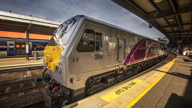The new look Enterprise trains, launched in November, are unable to operate after the Republic&#39;s safety regulator issued a prohibition notice. Picture by Brian Morrison 