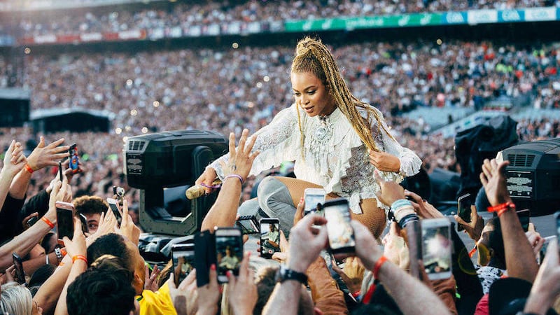Beyonce performing at Croke Park on Saturday&nbsp;