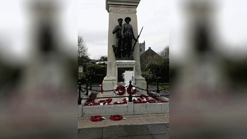 An attack on a war memorial in Larne has been branded &quot;absolutely appalling&quot; 