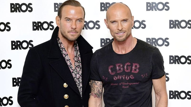 Matt (left) and Luke Goss reunited, without Craig, for a Bros come back concert in London in 2017 