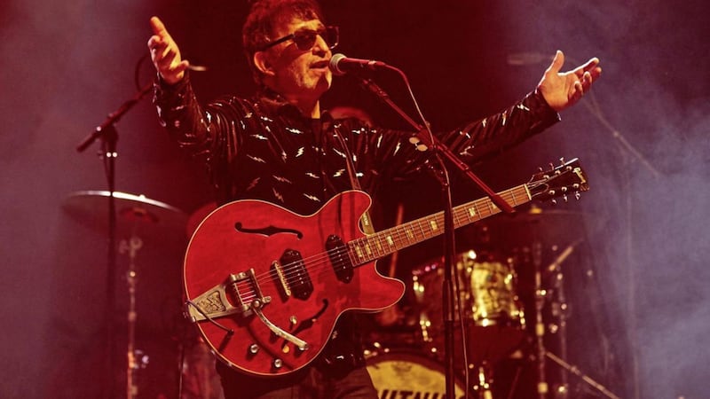 Ian Broudie in action with The Lightning Seeds 