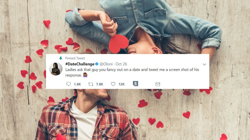 Women were invited to ask out their crush and post images of their responses on Twitter.