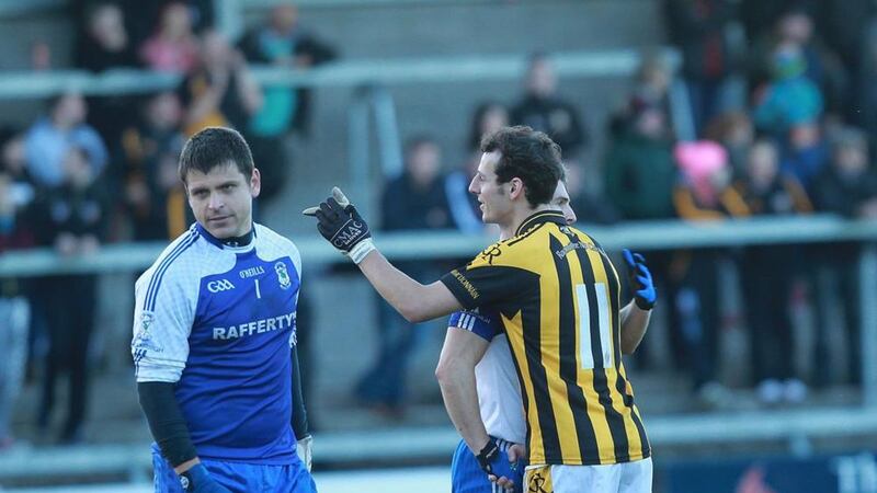 Paddy Morrison (left) says Armagh Harps have no fear of county champions Crossmaglen Rangers 
