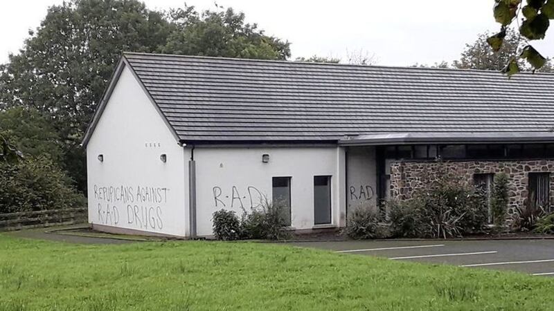 A graffiti attack on the church hall at St Aidan&#39;s Church of Ireland Church on the Belfast Road in Glenavy in a Co Antrim church has been described as &quot;disappointing&quot; 