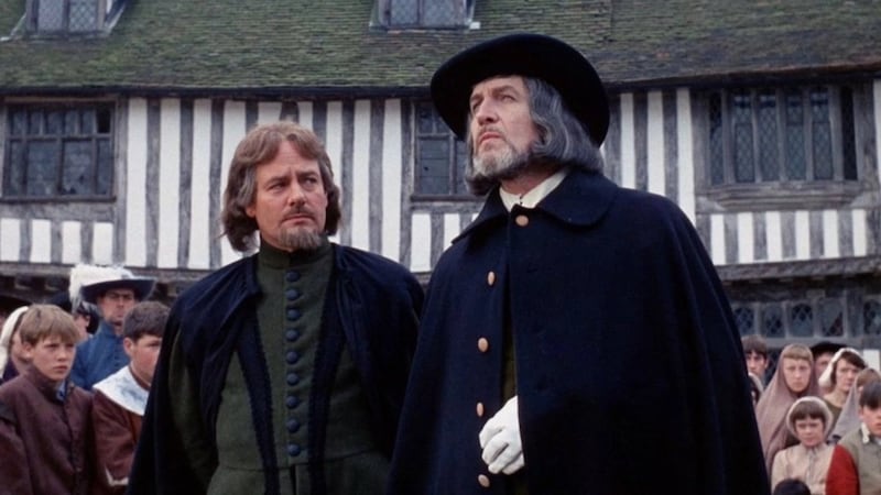Robert Russell and Vincent Price in Witchfinder General