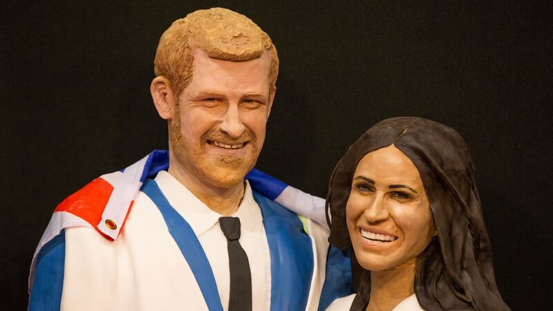 An enormous cake of the Duke and Duchess of Sussex is set to go on display at the NEC in Birmingham.