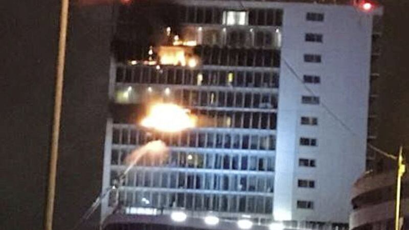 A blaze at the Metro Hotel in north Dublin 