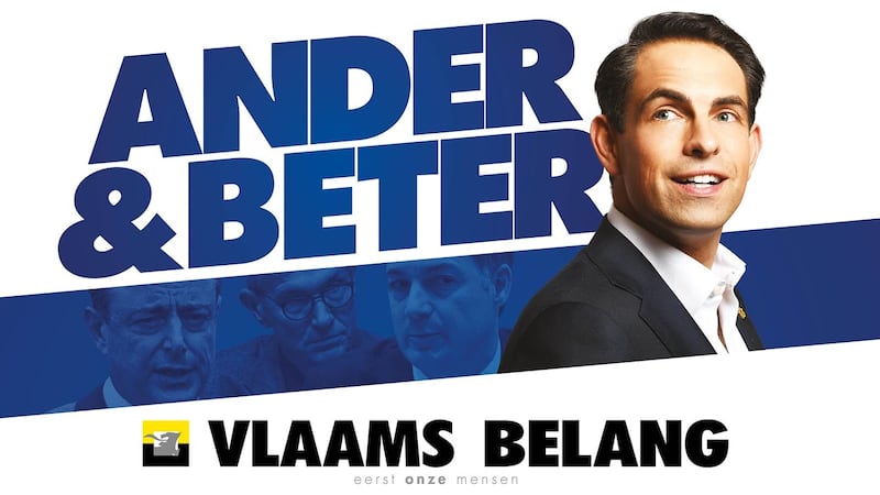 Vlaams Belang campaign poster for elections