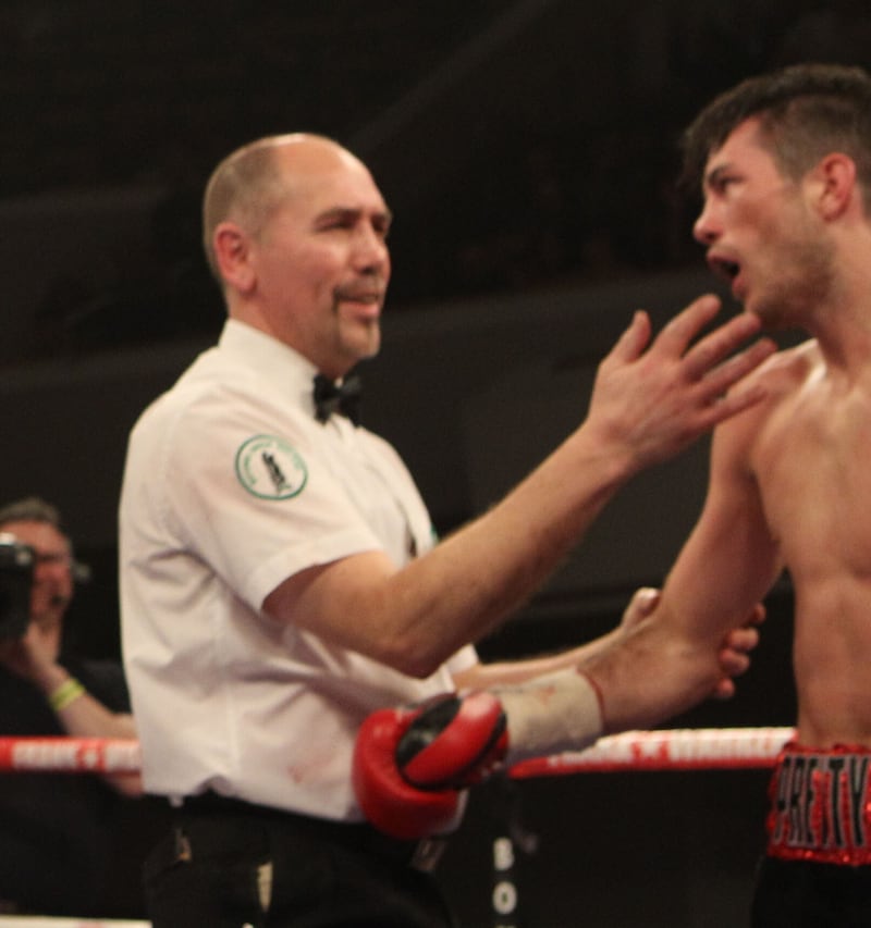 Busy Belfast referee David Irving has officiated on over 50 fights this year