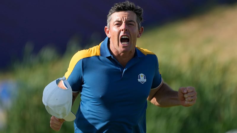 Rory McIlroy produced a career-best display to help Europe regain the Ryder Cup in Rome (Gregorio Borgia/AP)