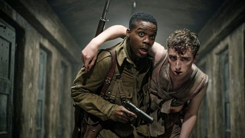 Jovan Adepo and Dominic Applewhite in Overlord 