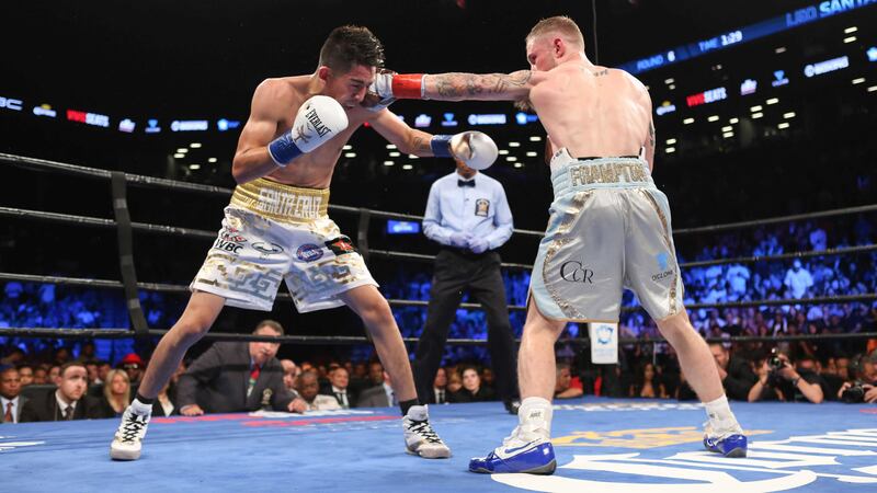 Frampton became the first Irishman since Steve Collins to win world titles at two weights &nbsp;